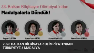 2026 Balkan Bilgisayar Olimpiyatı’ndan Türkiye’ye 4 Madalya
