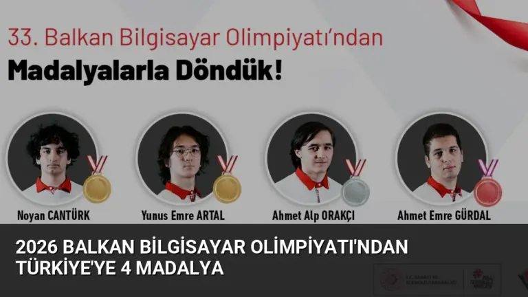 2026 Balkan Bilgisayar Olimpiyatı’ndan Türkiye’ye 4 Madalya