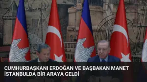 Cumhurbaşkanı Erdoğan ve Başbakan Manet İstanbulda Bir Araya Geldi