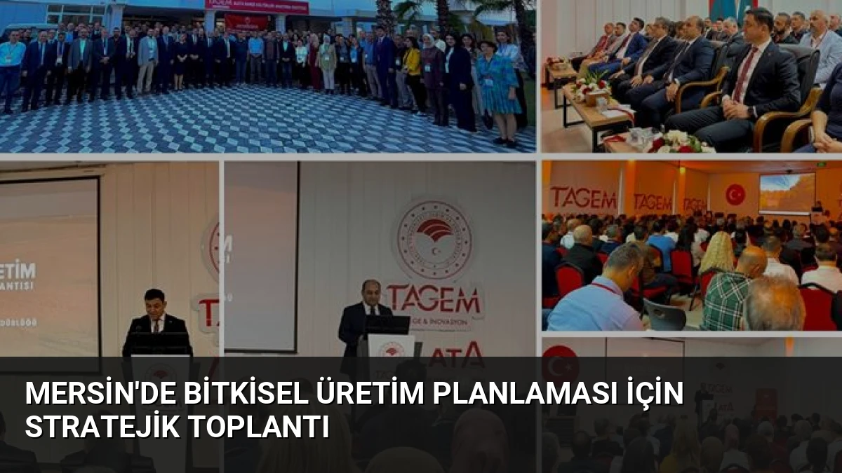 Mersin’de Bitkisel Üretim Planlaması İçin Stratejik Toplantı