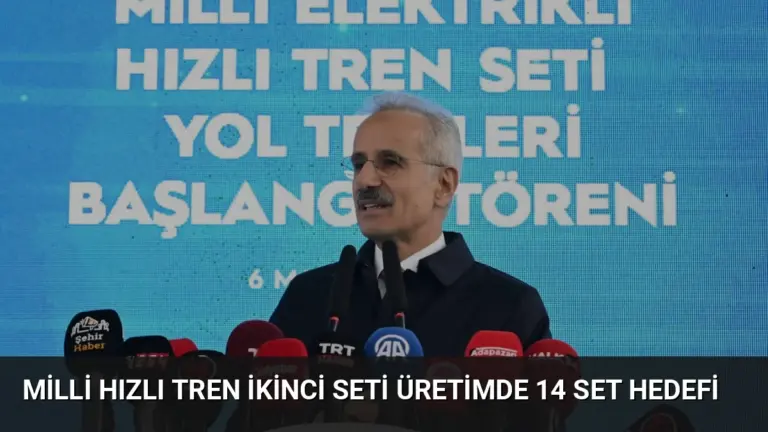 Milli Hızlı Tren İkinci Seti Üretimde 14 Set Hedefi