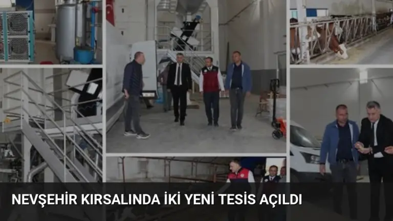 Nevşehir Kırsalında İki Yeni Tesis Açıldı